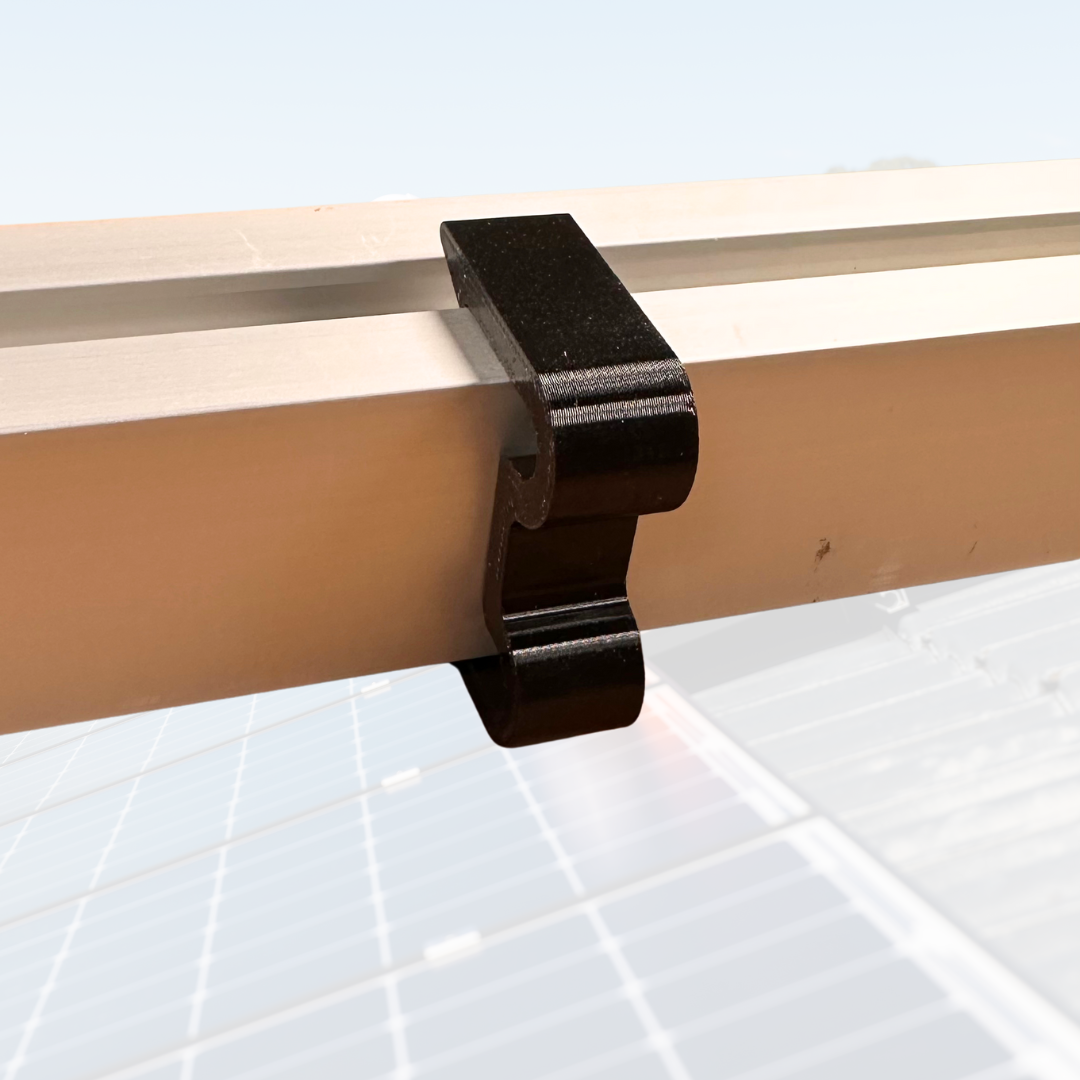 D24 PV-Solar-Kabelhalter für 40x40 mm Profil – saubere Kabelverlegung